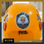 استیکر عقاب در کوهستان هایکر روی کلاه سنگنوردی