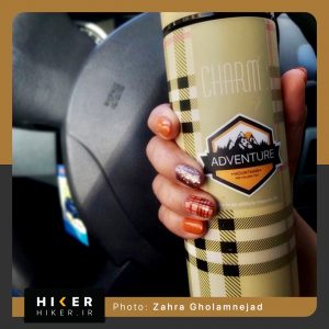 استیکر هایکر روی فلاسک