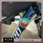 استیکر ضد آب با طرح دوچرخه کوهستان مناسب دوچرخه