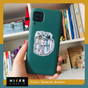 استیکر هایکر روی موبایل