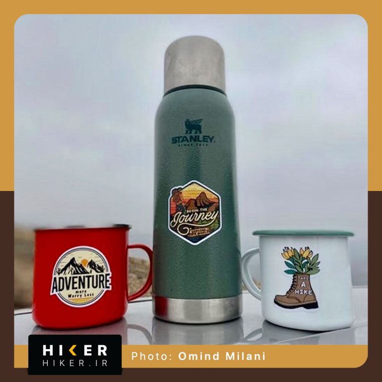 استیکر هایکر روی فلاسک