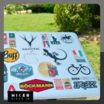 استیکر شفاف با طرح دوچرخه مناسب لپ‌تاپ