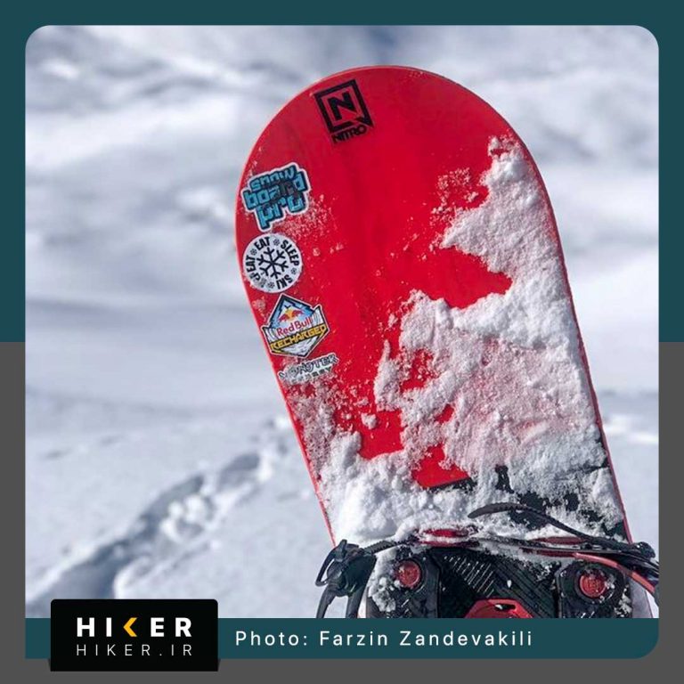 استیکر هایکر روی اسنوبورد