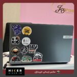 استیکر سنگنوردی با طرح کارابین، کوه و نوشته just keep climbing مناسب برای لپ‌تاپ