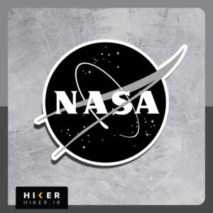 استیکر ۰۵۷۶ (NASA black logo)