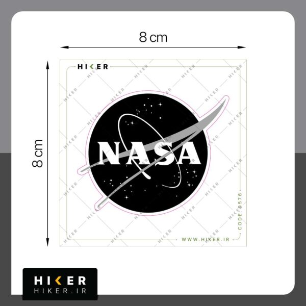 استیکر ۰۵۷۶ (NASA black logo)