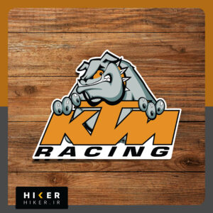 استیکر لوگوی "ktm racing"، استیکر اسپرت برای شیشه ماشین و موتور