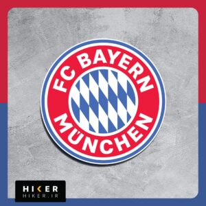 خرید استیکر فوتبالی خاص با لوگوی تیم فوتبال بایر مونیخ (FC Bayern Munich)، طرح رسمی باشگاه، مناسب برای طرفداران فوتبال