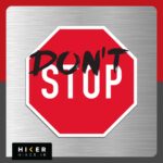 استیکر آفرود با نوشته Don't stop مناسب شیشه عقب ماشین