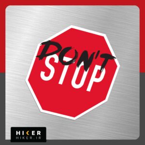استیکر آفرود با نوشته Don't stop مناسب شیشه عقب ماشین