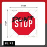 استیکر سایز یزرگ آفرود با نوشته Don't stop مناسب شیشه عقب ماشین
