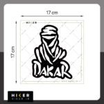 استیکر سایز بزرگ آفرود با لوگوی سیاه و سفید داکار