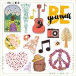 استیکر شیت با موضوع یوگا، سفر، عکاسی و انگیزشی