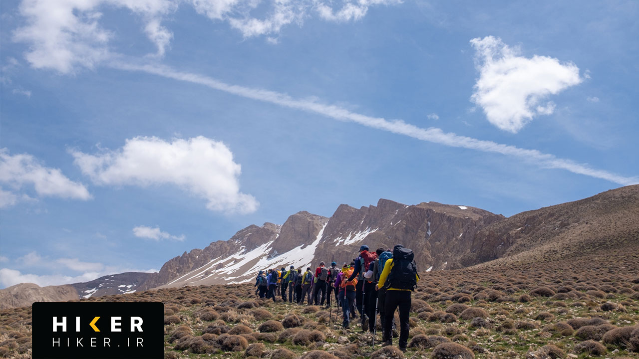 نمای قله پاشوره و ابرت